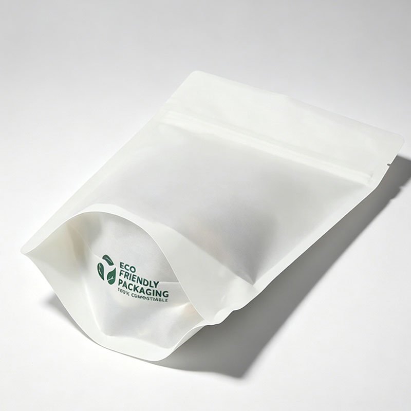 PHA biodegradable stand up pouch eco packaging