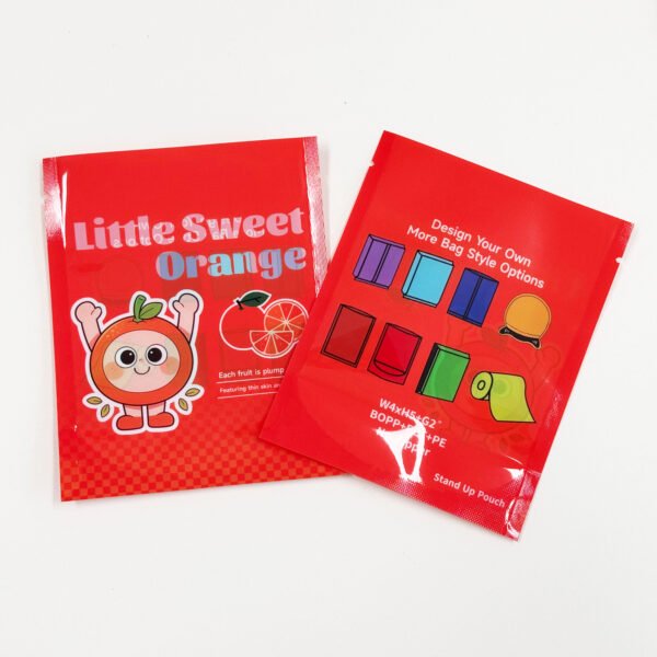 Stand-up pouch for candy packaging